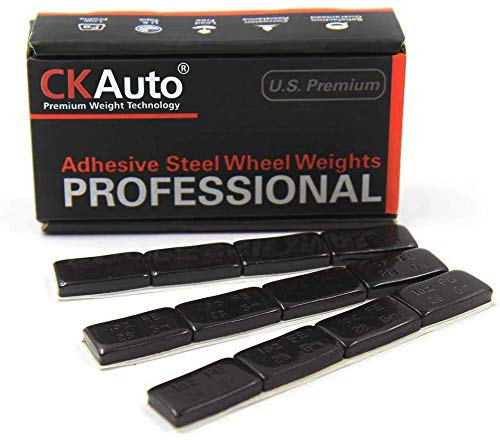 CKAuto 1oz, Grey, Adhesive Stick on Wheel Weights,EasyPeel TapeUS Quality