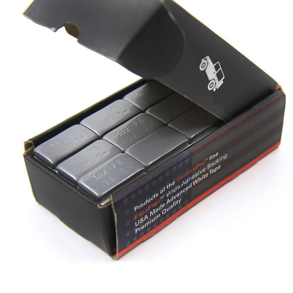 CKAuto 1oz, Grey, Adhesive Stick on Wheel Weights,EasyPeel TapeUS Quality