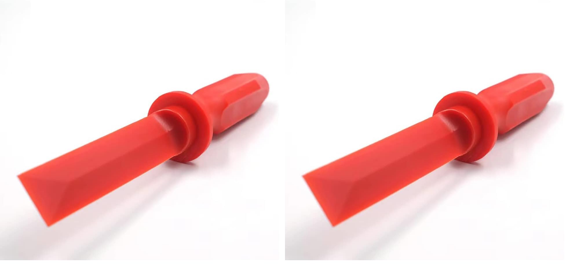 CKAuto Non-Marring Super Grip Plastic Chisel Scraper, Wheel Weight Remover,Red