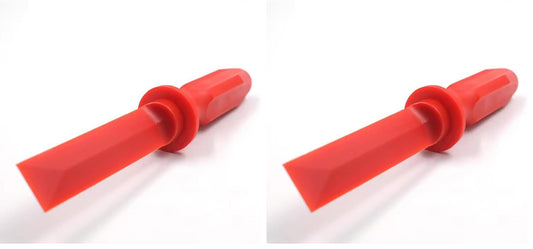 CKAuto Non-Marring Super Grip Plastic Chisel Scraper, Wheel Weight Remover,Red