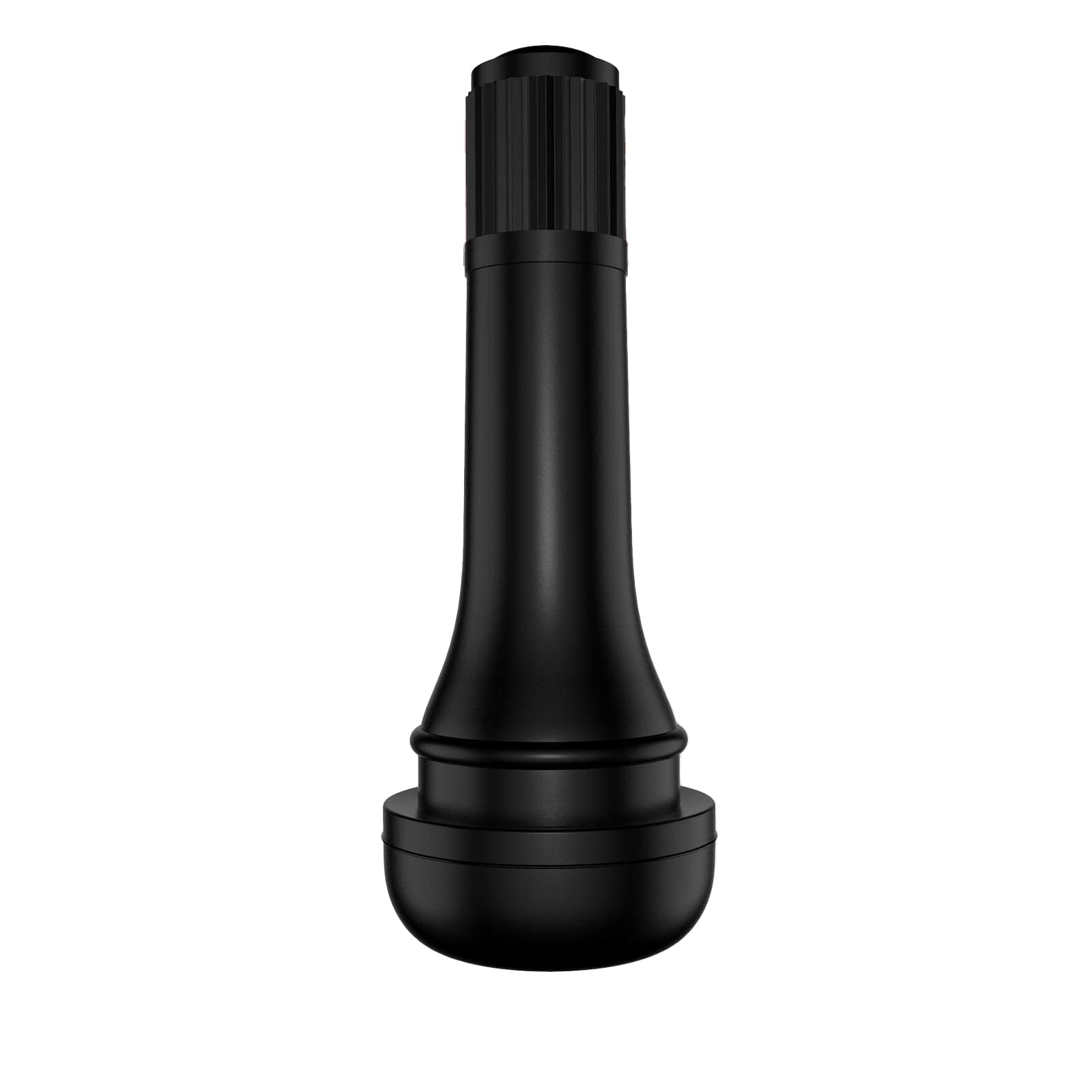 CKAuto Rubber Snap-in Short Black Tire Valve Stem for Tubeless Rim Holes on Standard Vehicle Tires