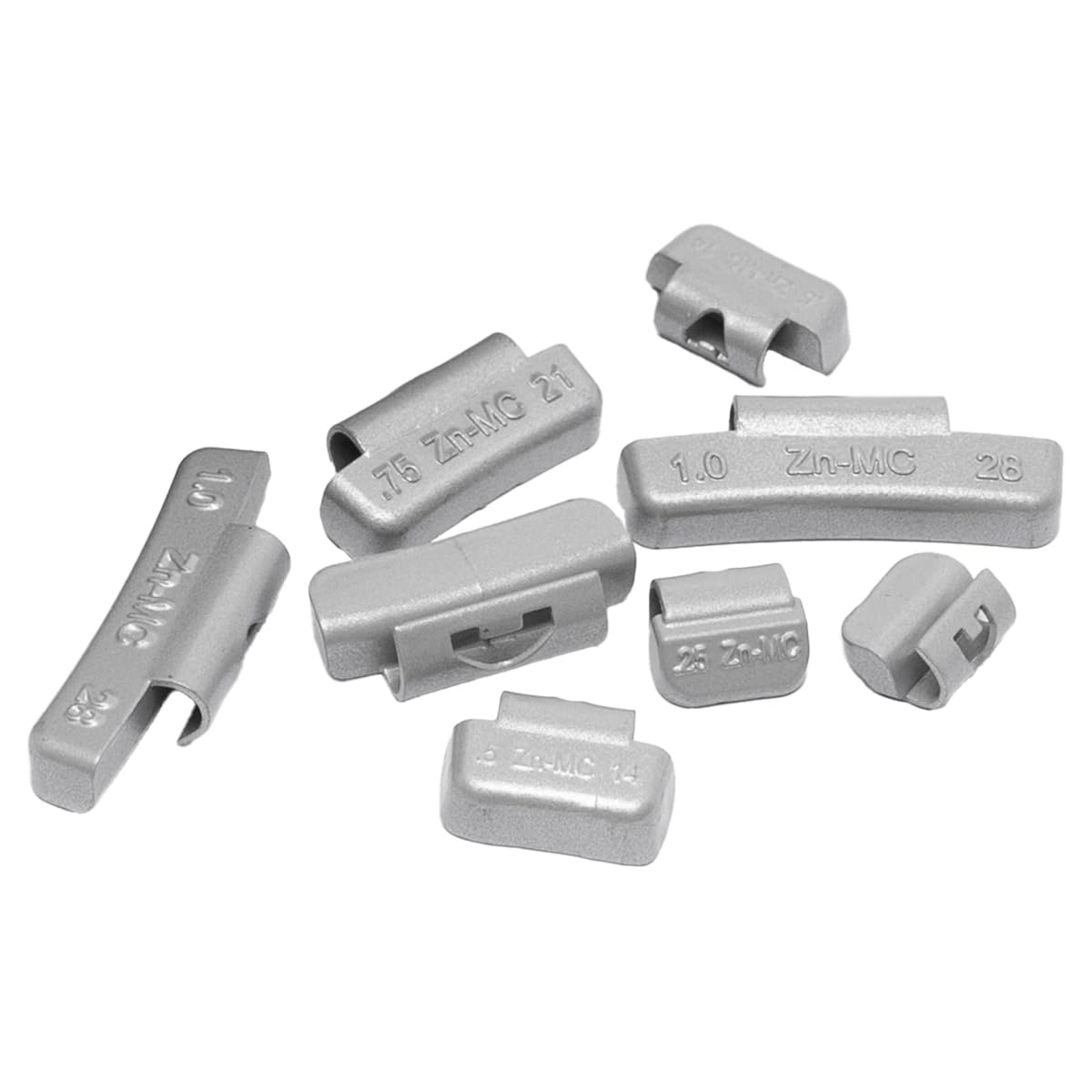CKAuto MC Style Zinc Clip on Wheel Weights, Coated, suitable for Aluminum Rims