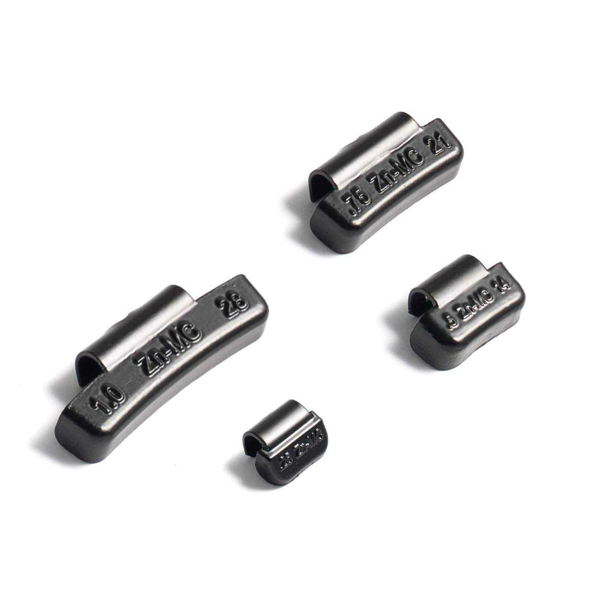 CKAuto MC Style Zinc Clip on Wheel Weights, Coated, suitable for Aluminum Rims