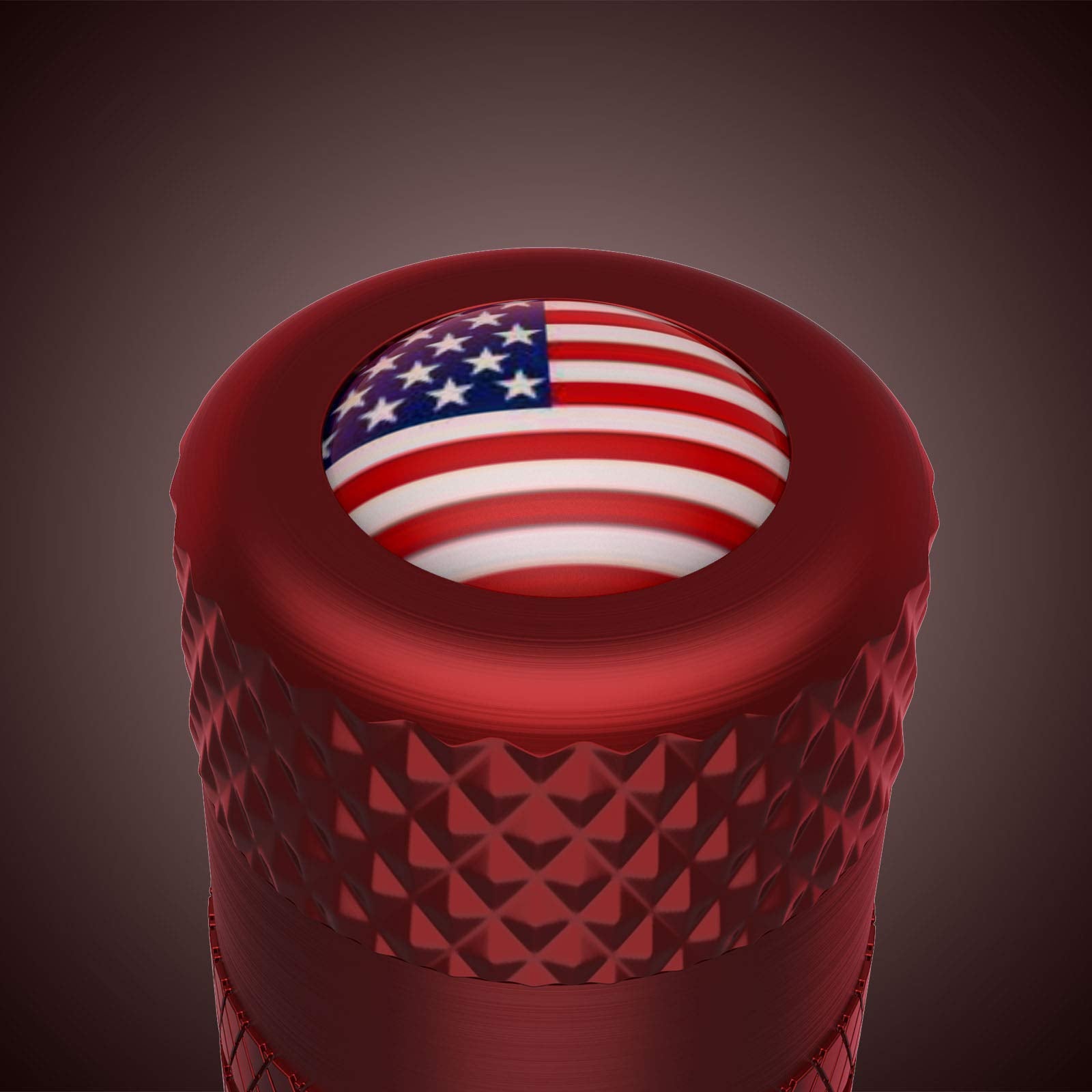 CKAuto American Flag Valve Stem Caps, Aluminum USA Tire Valve Caps, Universal Dust Proof Stem Covers for Cars, Trucks, Bikes, Motorcycles, Bicycles, Corrosion Resistant