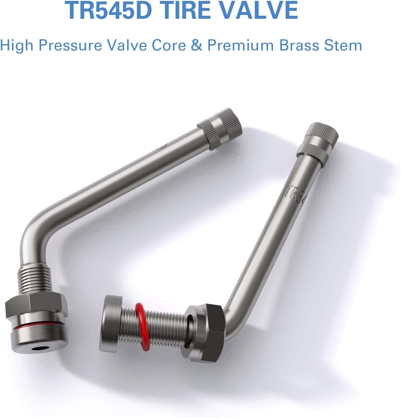 CKAuto TR545D 60 Degree Bend Clamp-in Valve Stems (10 Pack)