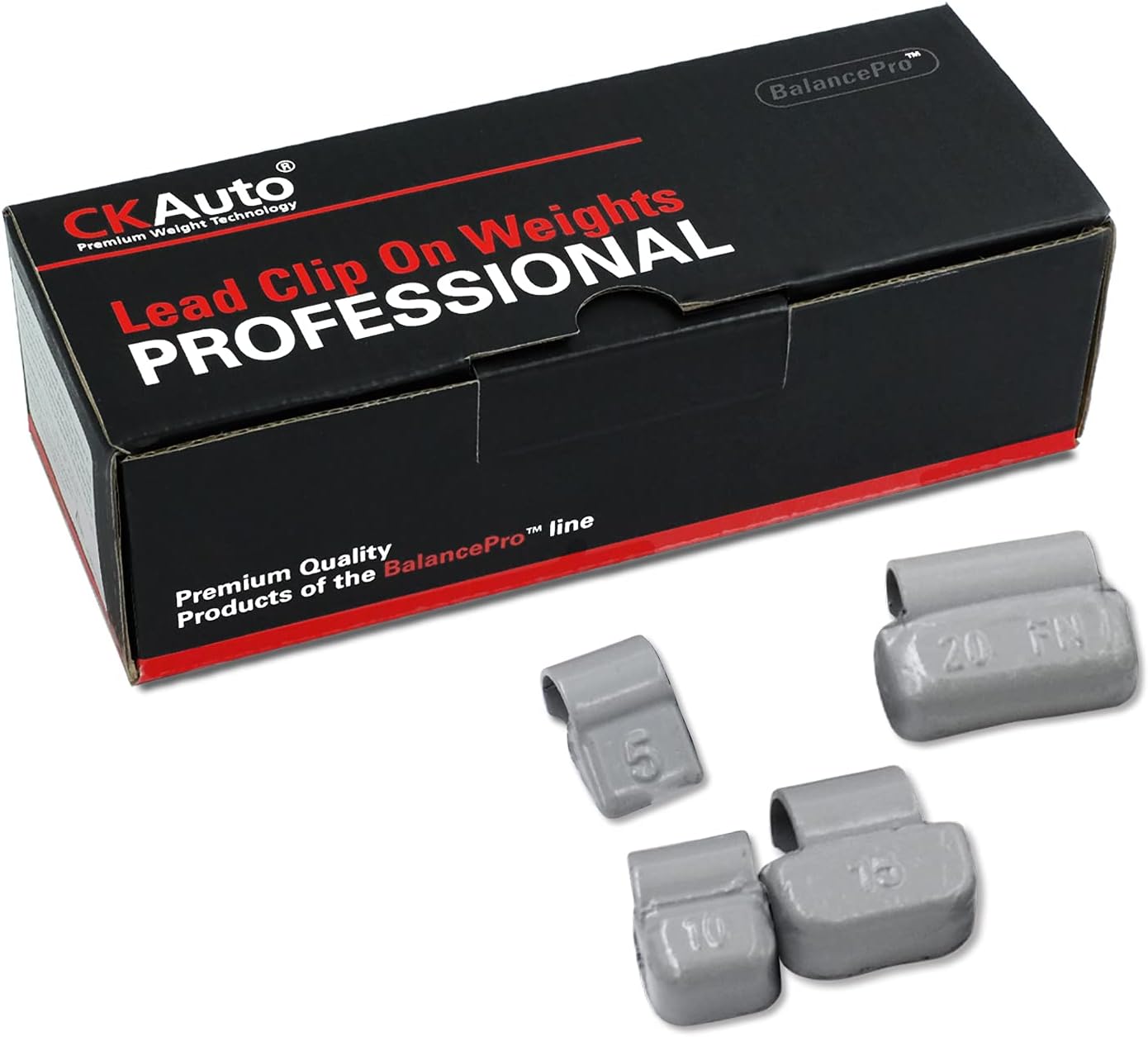 CKAuto FN Series Coated Lead Clip On Wheel Weights, 25pcs/Box