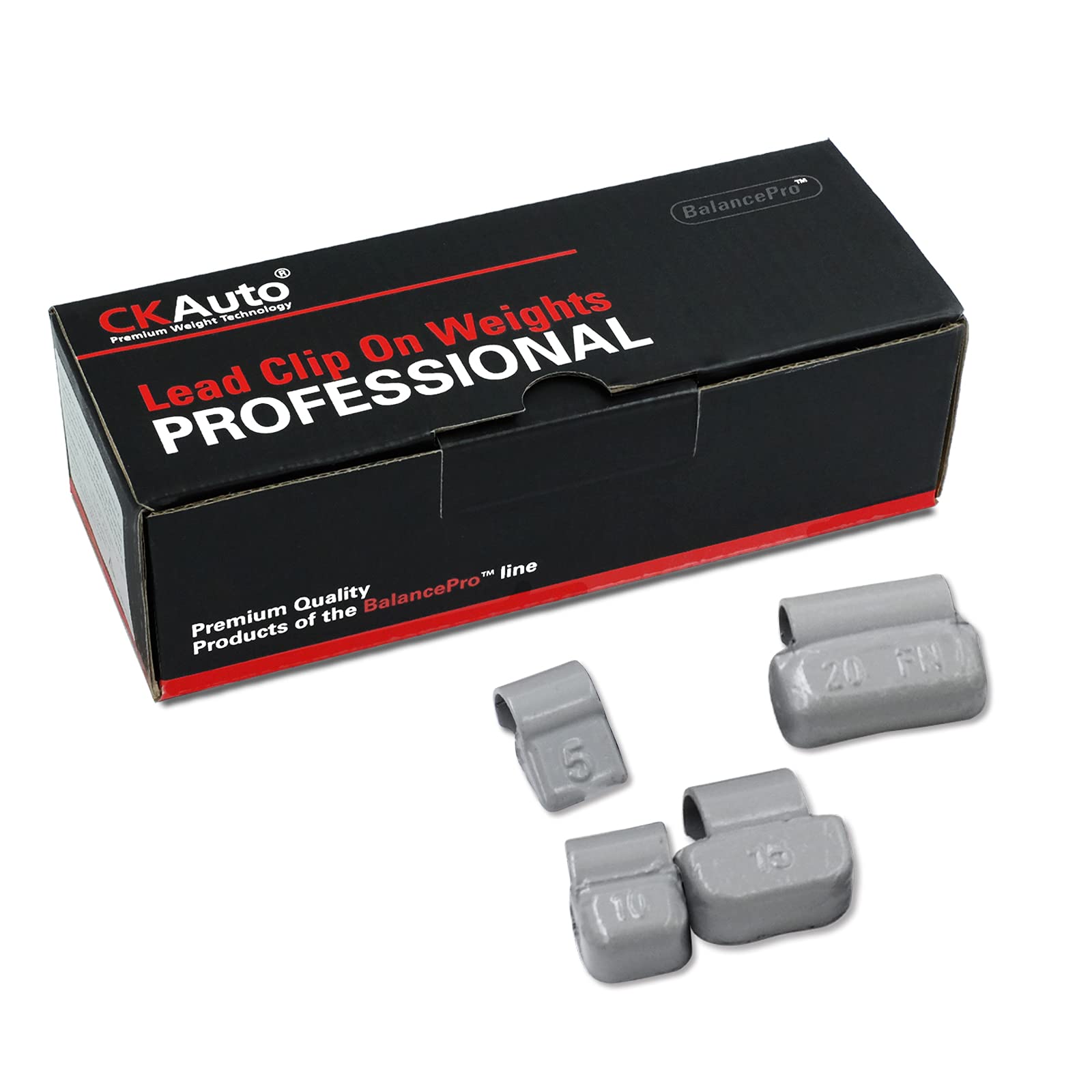 CKAuto FN Series Coated Lead Clip On Wheel Weights, 25pcs/Box