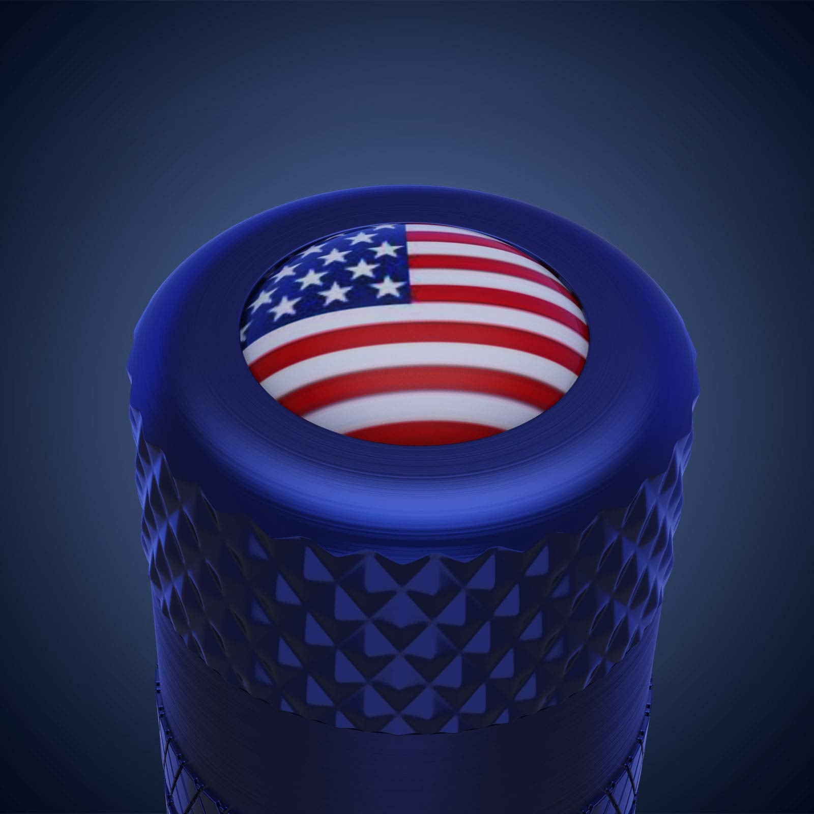 CKAuto American Flag Valve Stem Caps, Aluminum USA Tire Valve Caps, Universal Dust Proof Stem Covers for Cars, Trucks, Bikes, Motorcycles, Bicycles, Corrosion Resistant