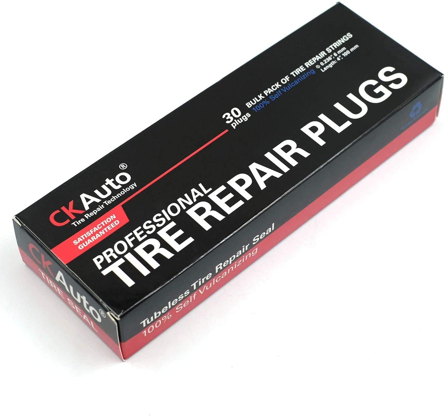 CKAuto Tire Repair Strings, Automotive Tool Tire Repair Plugs for Tubeless Off-Road Tires Car, Bike, ATV, UTV, Wheelbarrow, Mower
