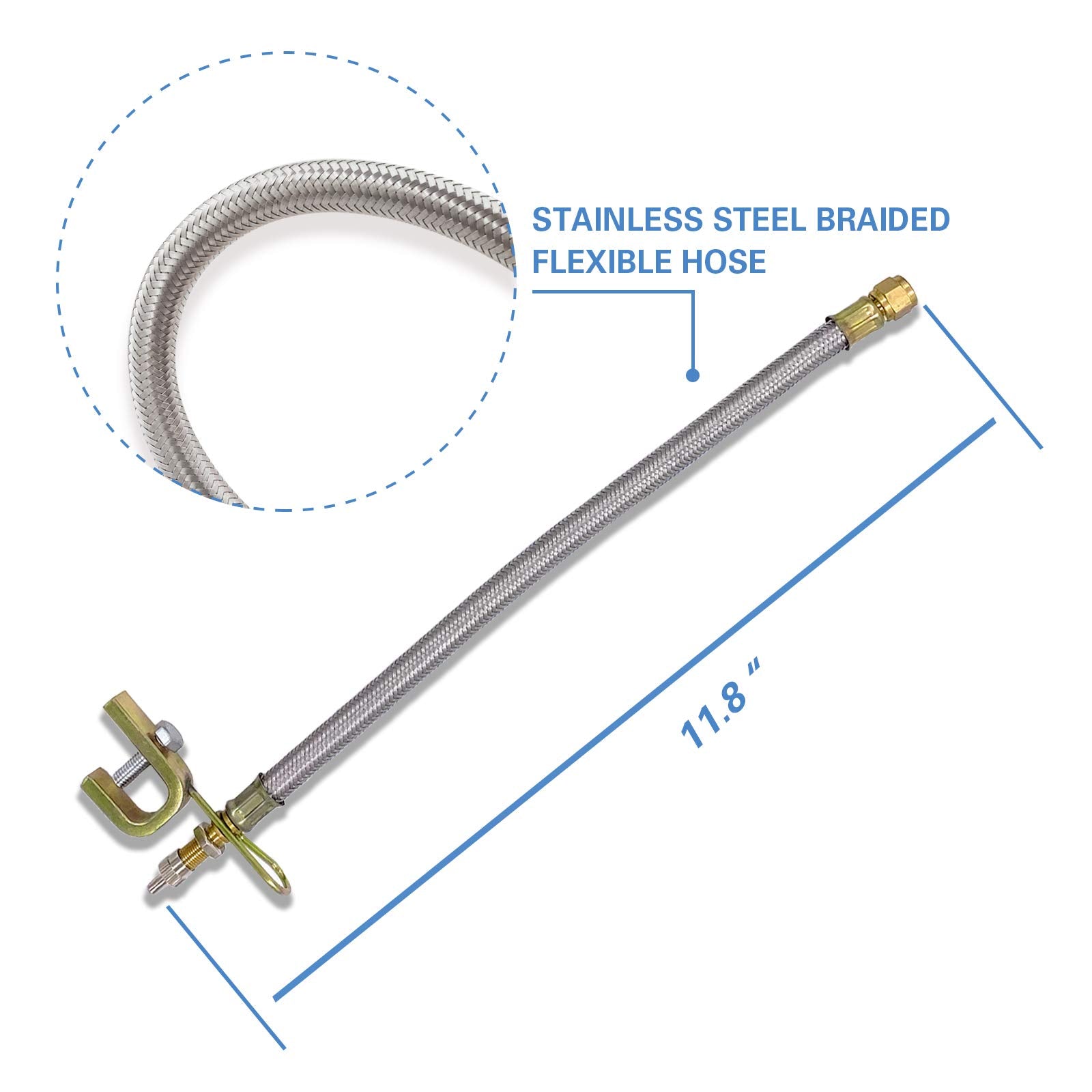 CKAutoMetal Valve Stem Extenders, Universal Valve Stem Extensions Made of EPDM Rubber, Fit for Heavy Vehicles, Silver