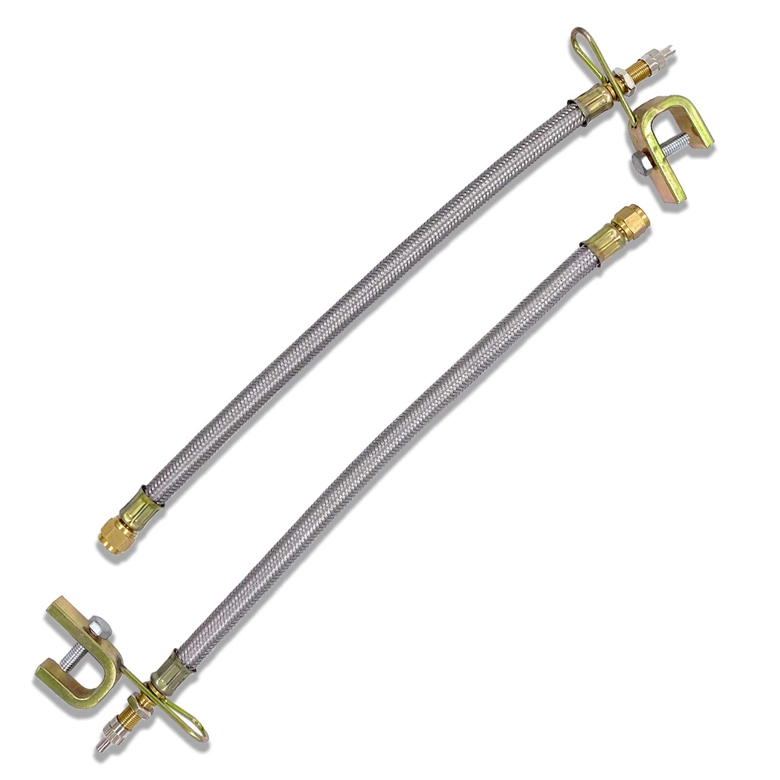 CKAutoMetal Valve Stem Extenders, Universal Valve Stem Extensions Made of EPDM Rubber, Fit for Heavy Vehicles, Silver