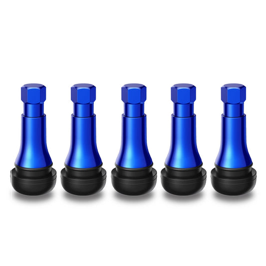 CKAuto TR413AC Chrome Rubber Snap-in Tire Valve Stems (5 Pack)