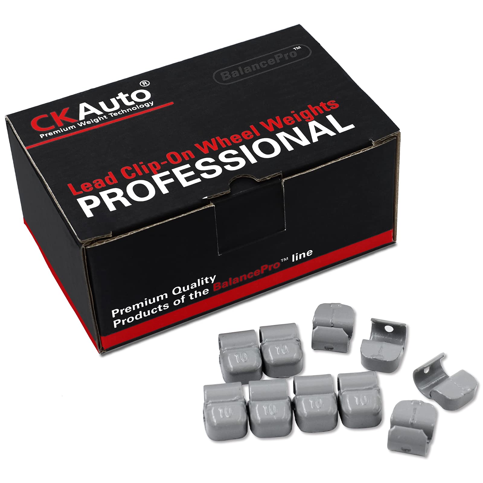 CKAuto FN Series Coated Lead Clip On Wheel Weights, 25pcs/Box