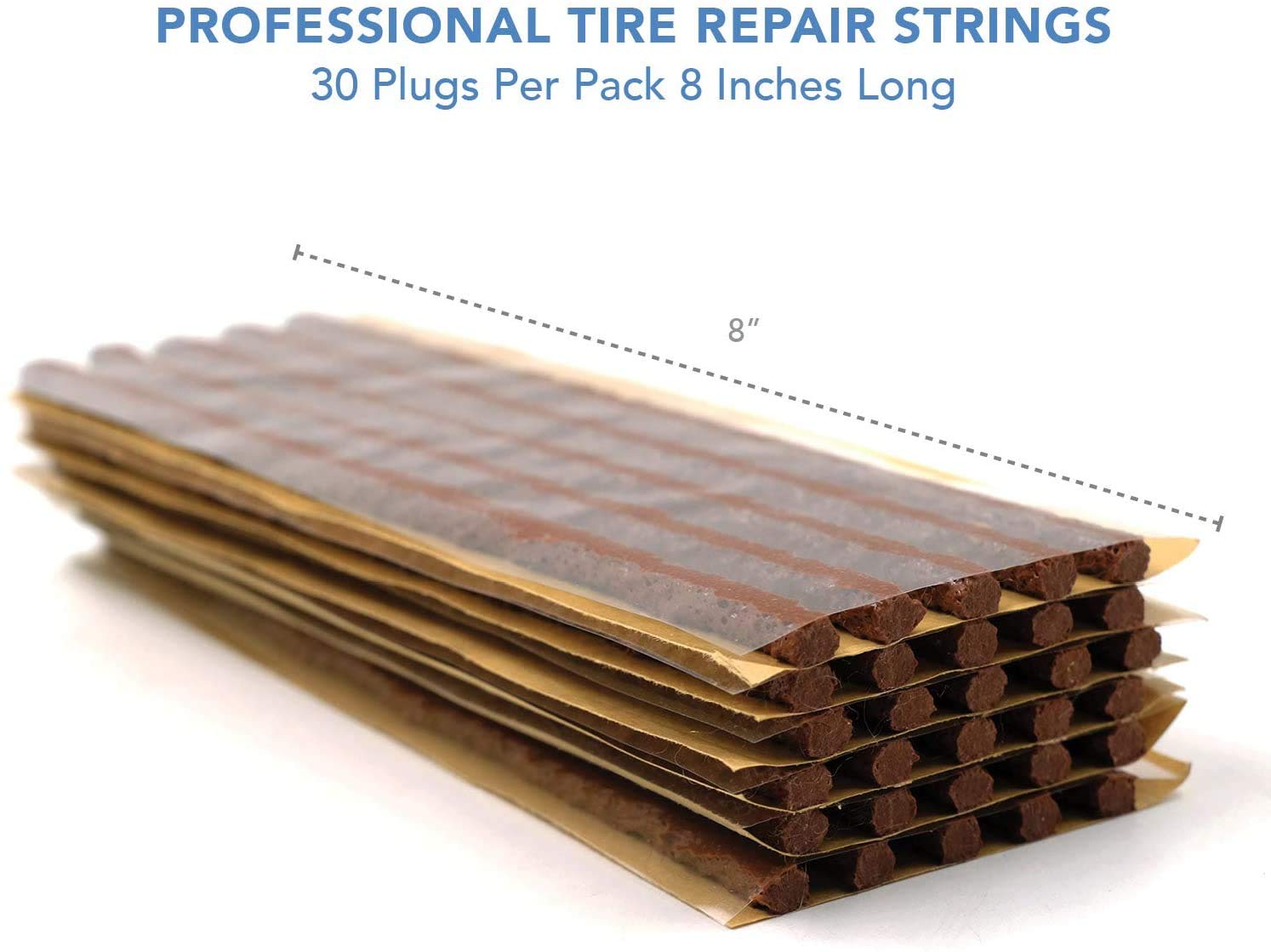 CKAuto Tire Repair Strings, Automotive Tool Tire Repair Plugs for Tubeless Off-Road Tires Car, Bike, ATV, UTV, Wheelbarrow, Mower