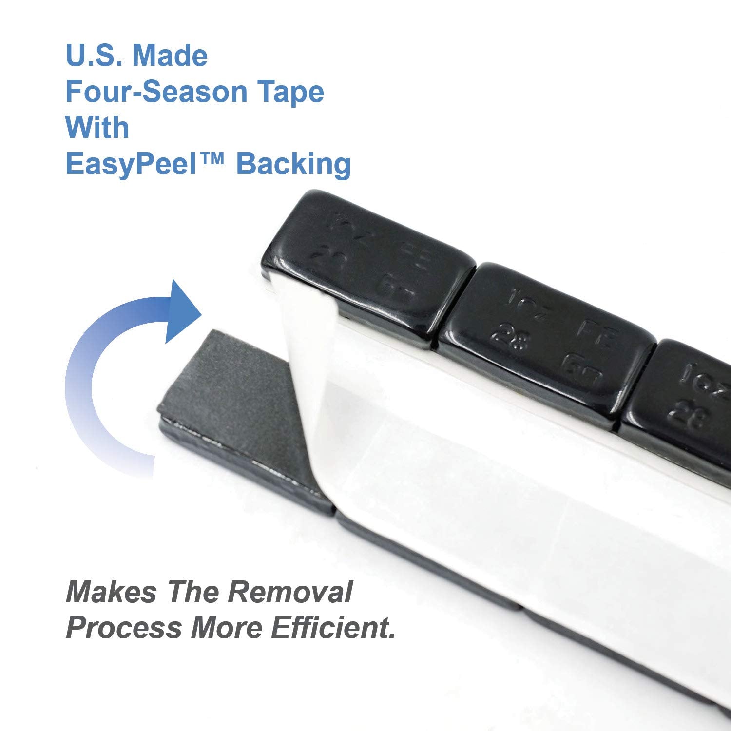 CKAuto 1oz, Grey, Adhesive Stick on Wheel Weights,EasyPeel TapeUS Quality