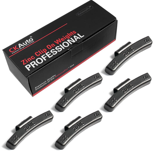 CKAuto MC Style Zinc Clip on Wheel Weights, Coated, suitable for Aluminum Rims