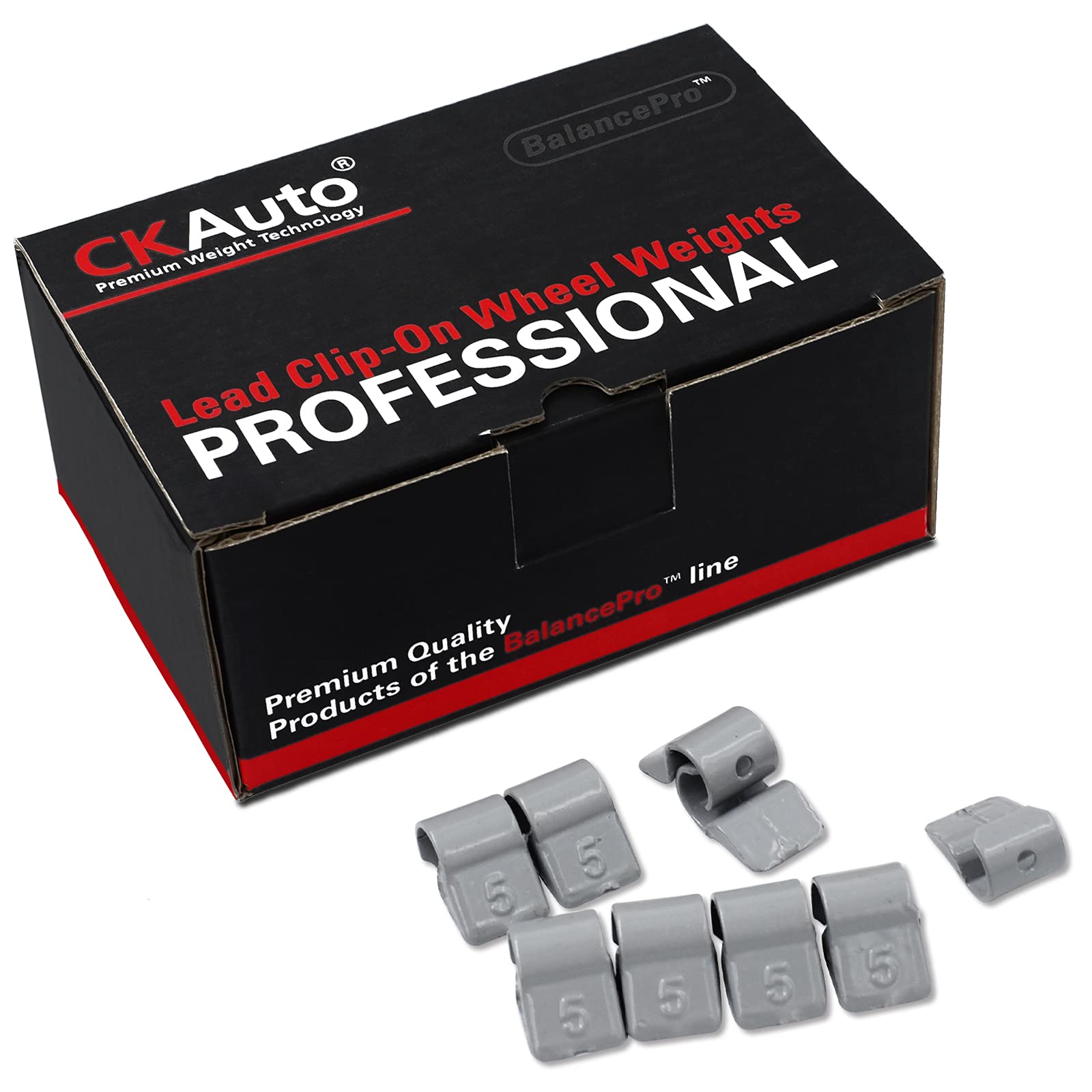 CKAuto FN Series Coated Lead Clip On Wheel Weights, 25pcs/Box