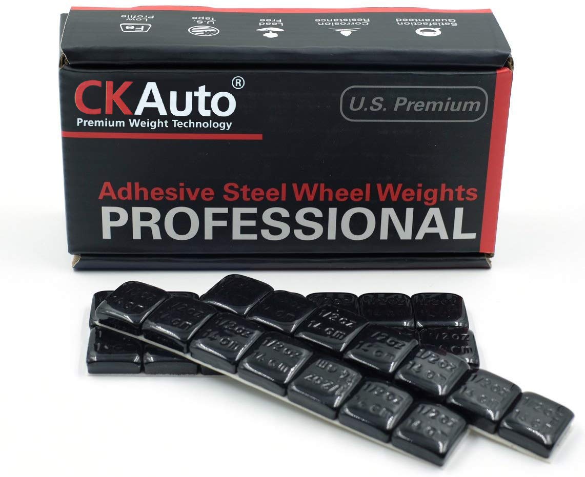 CKAuto 1/2oz, 0.5oz Adhesive Stick On Wheel Weights, OE Quality