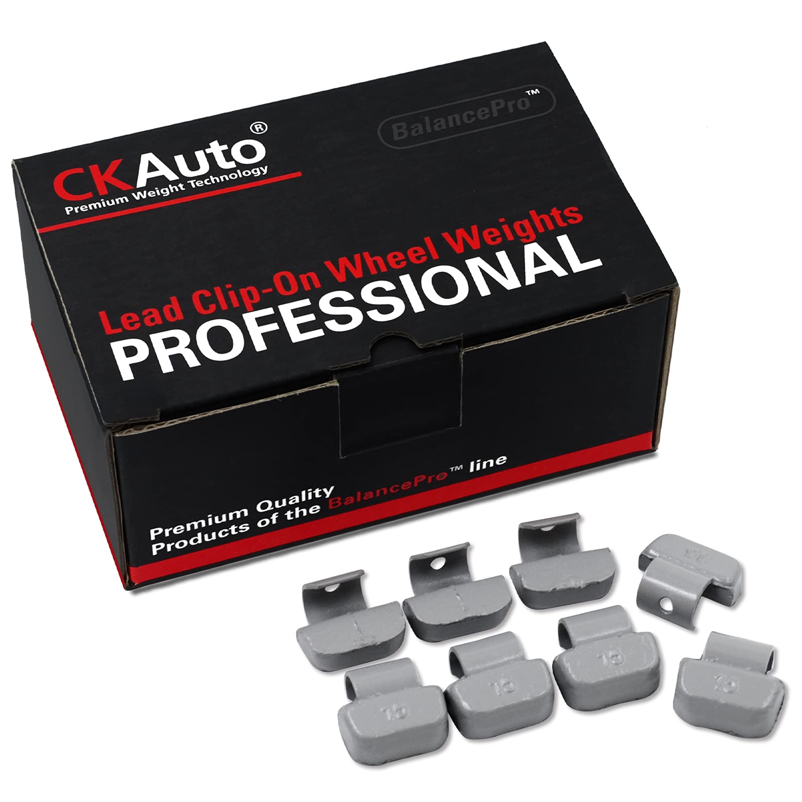 CKAuto FN Series Coated Lead Clip On Wheel Weights, 25pcs/Box