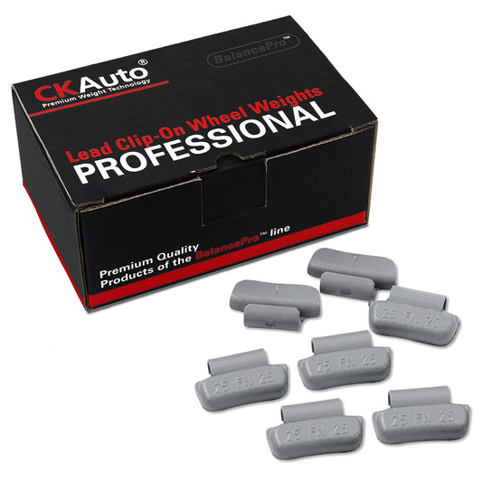 CKAuto FN Series Coated Lead Clip On Wheel Weights, 25pcs/Box