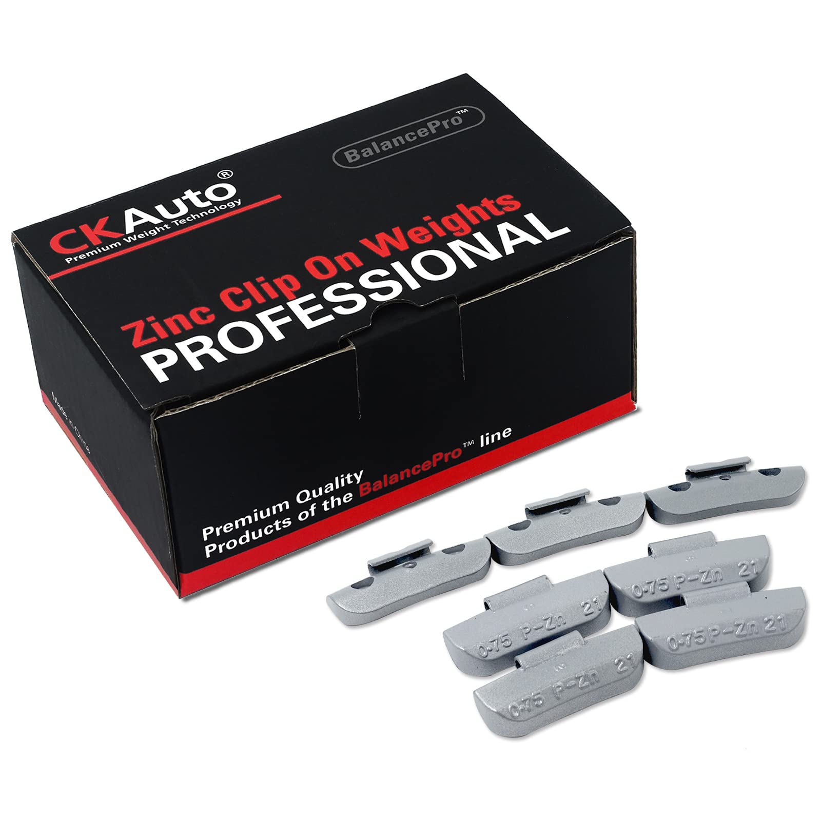 CKAuto P Series Zinc Clip on Wheel Weights Assortment, Fit for Steel Wheel