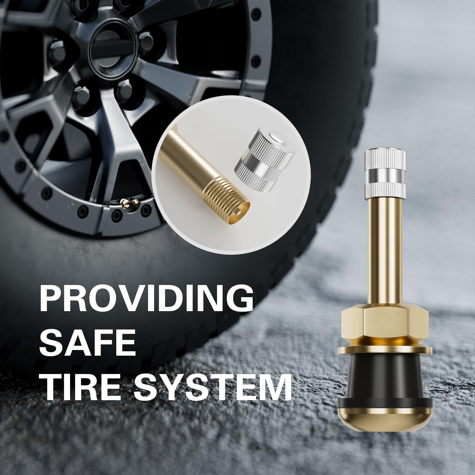 CKAuto Brass Commercial Valve Stems for Rim Φ.625"