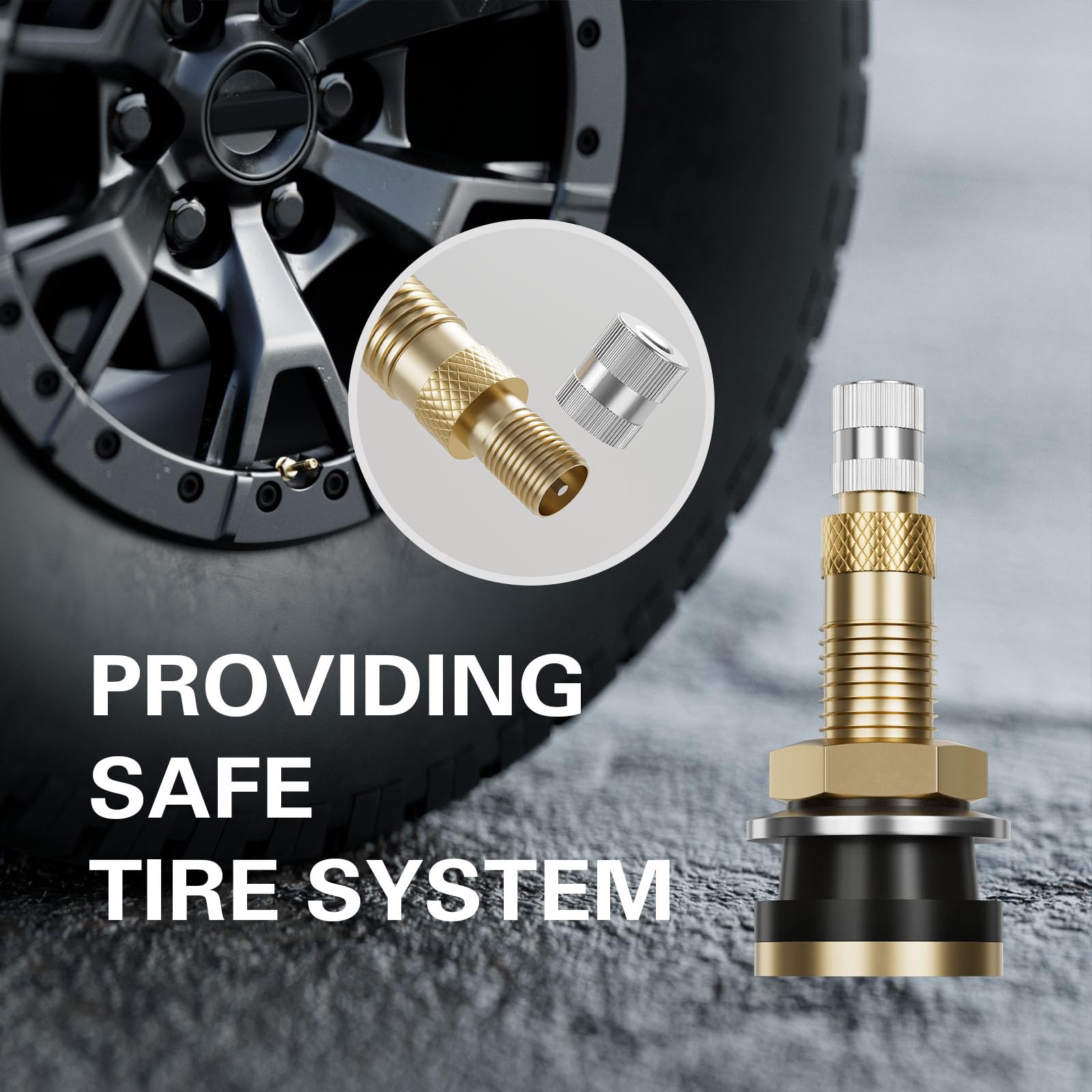 CKAuto Brass Commercial Valve Stems for Rim Φ.625"