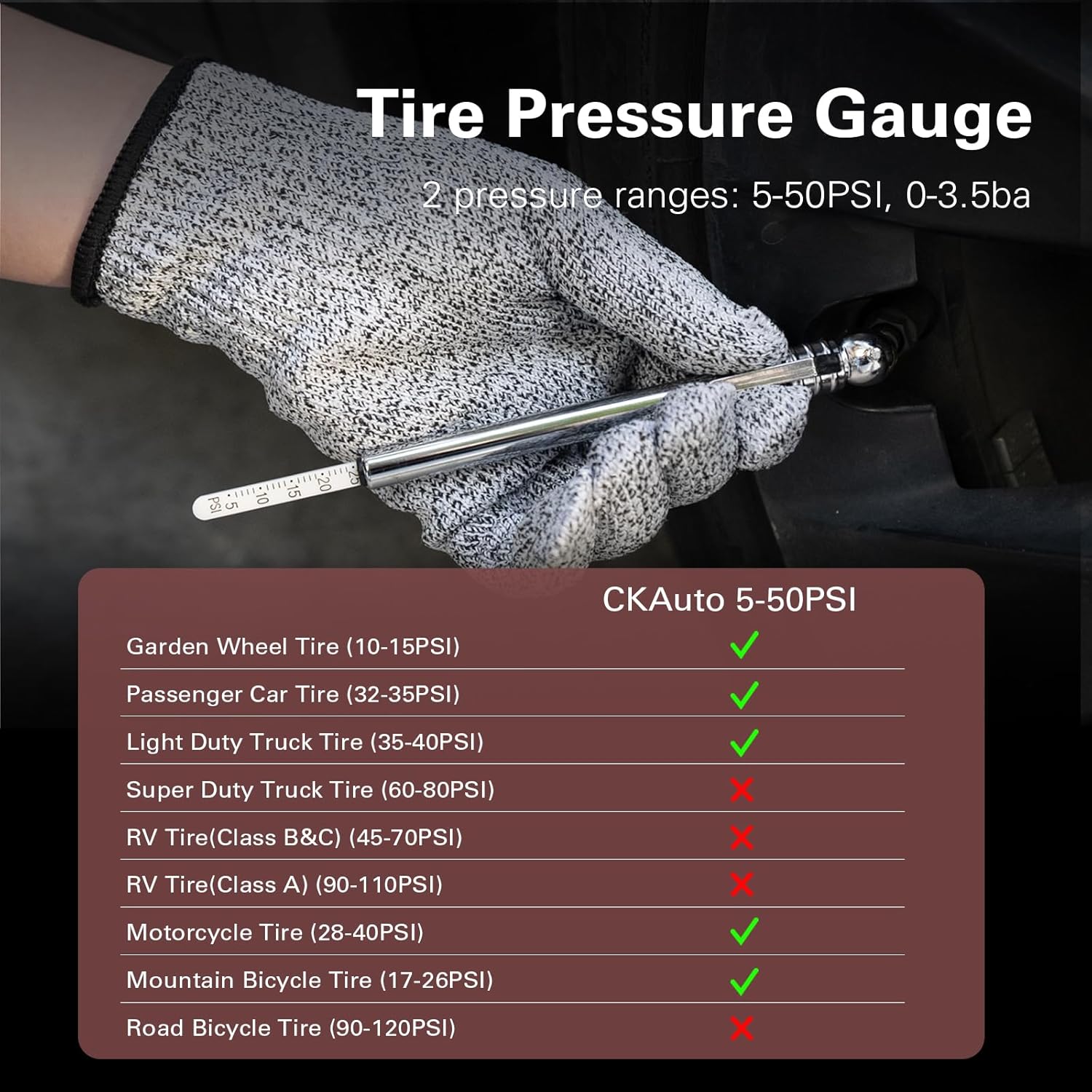 CKAuto Tire Plug Repair Kit, Heavy Duty Car Emergency Tool Kit for Flat Tire Puncture Repair, 80 Pcs Value Pack, Tire Patch Kit fit for Autos, Cars, Motorcycles, Trucks, RVs, etc.