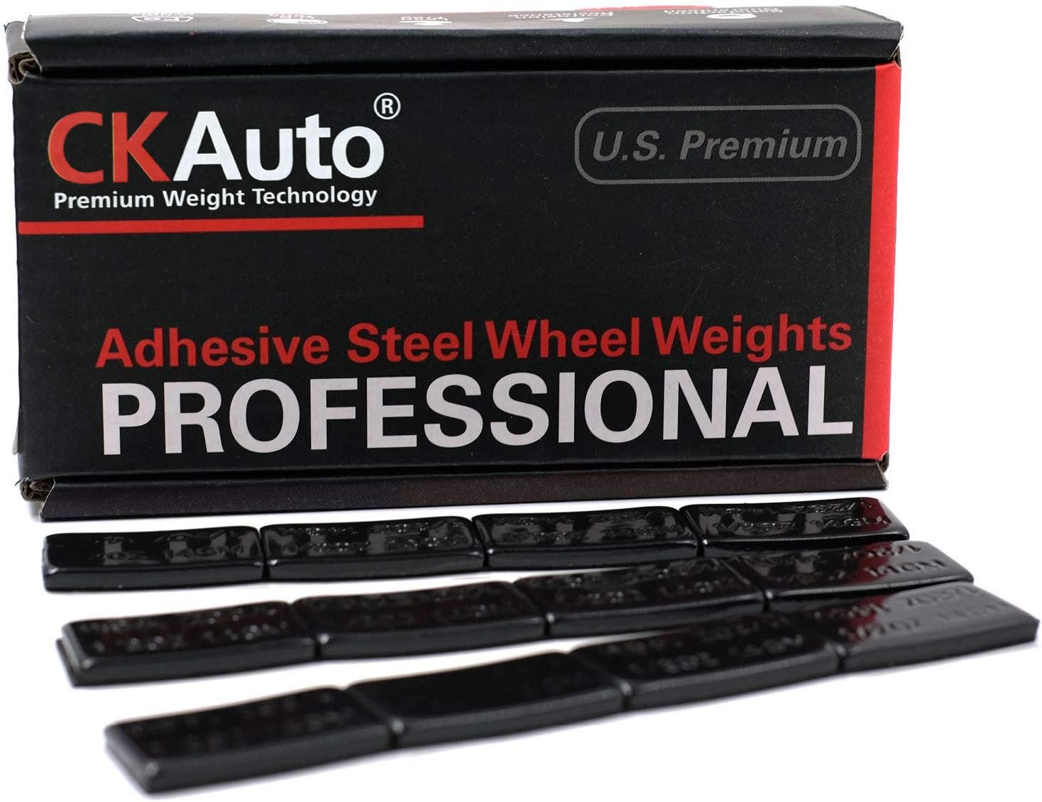CKAuto 1/2oz, 0.5oz, Ultra Slim Low Profile, Adhesive Stick On Wheel Weights, OE Quality