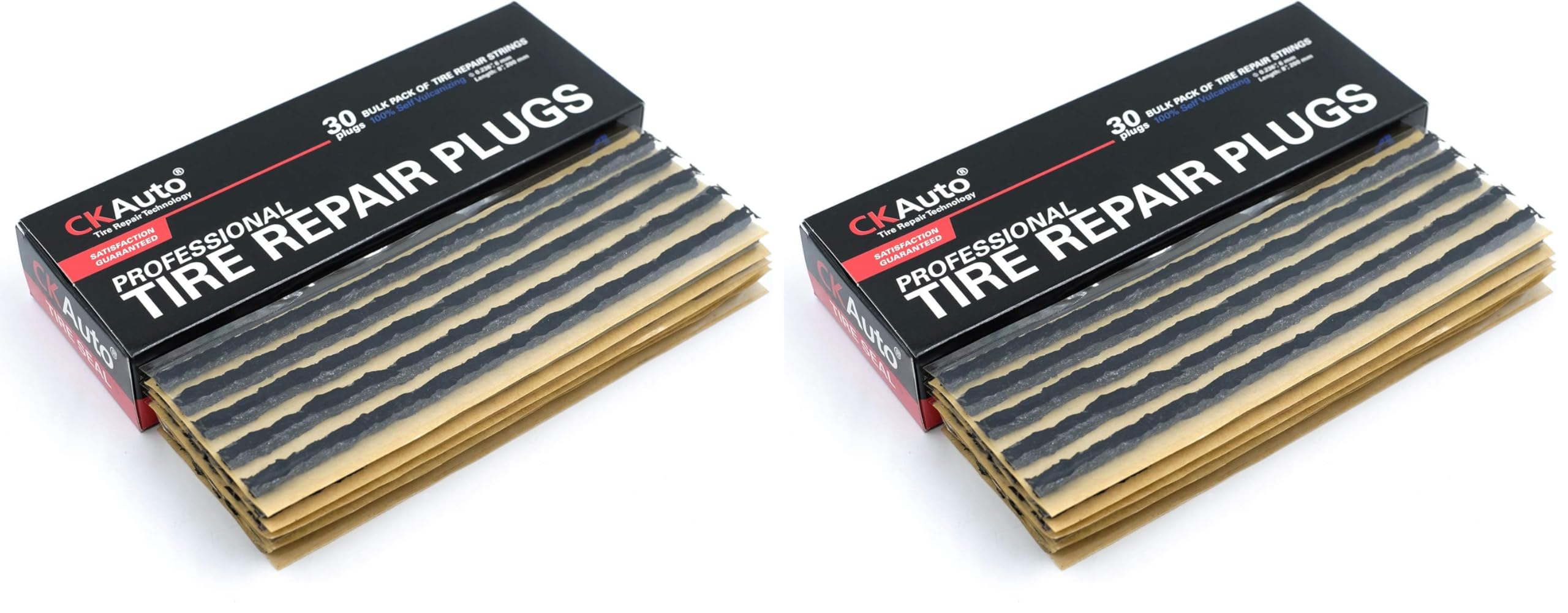 CKAuto Tire Repair Strings, Automotive Tool Tire Repair Plugs for Tubeless Off-Road Tires Car, Bike, ATV, UTV, Wheelbarrow, Mower