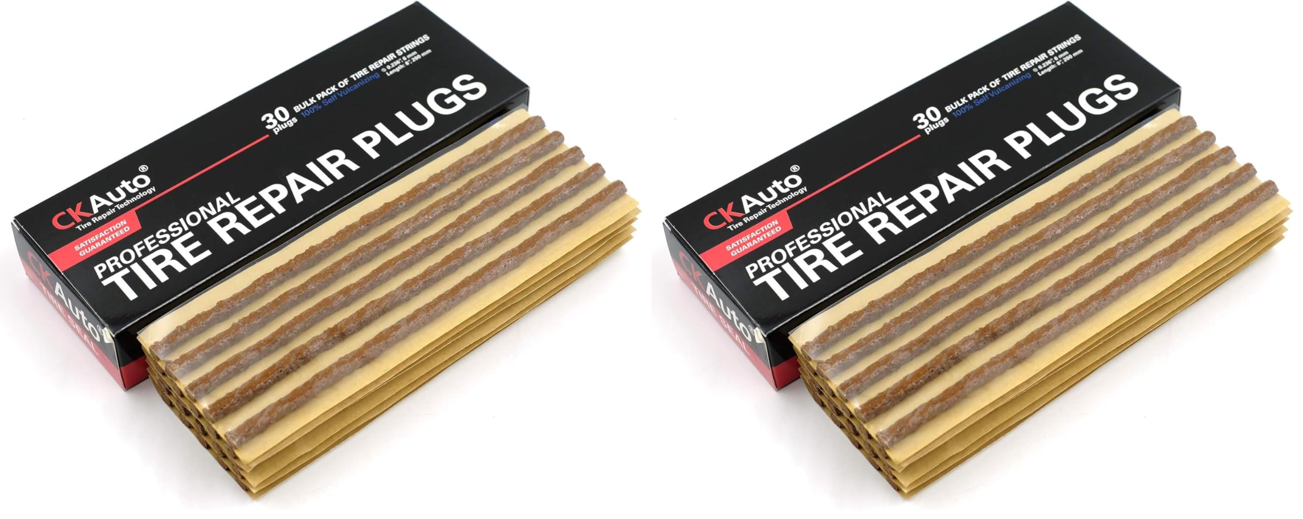 CKAuto Tire Repair Strings, Automotive Tool Tire Repair Plugs for Tubeless Off-Road Tires Car, Bike, ATV, UTV, Wheelbarrow, Mower