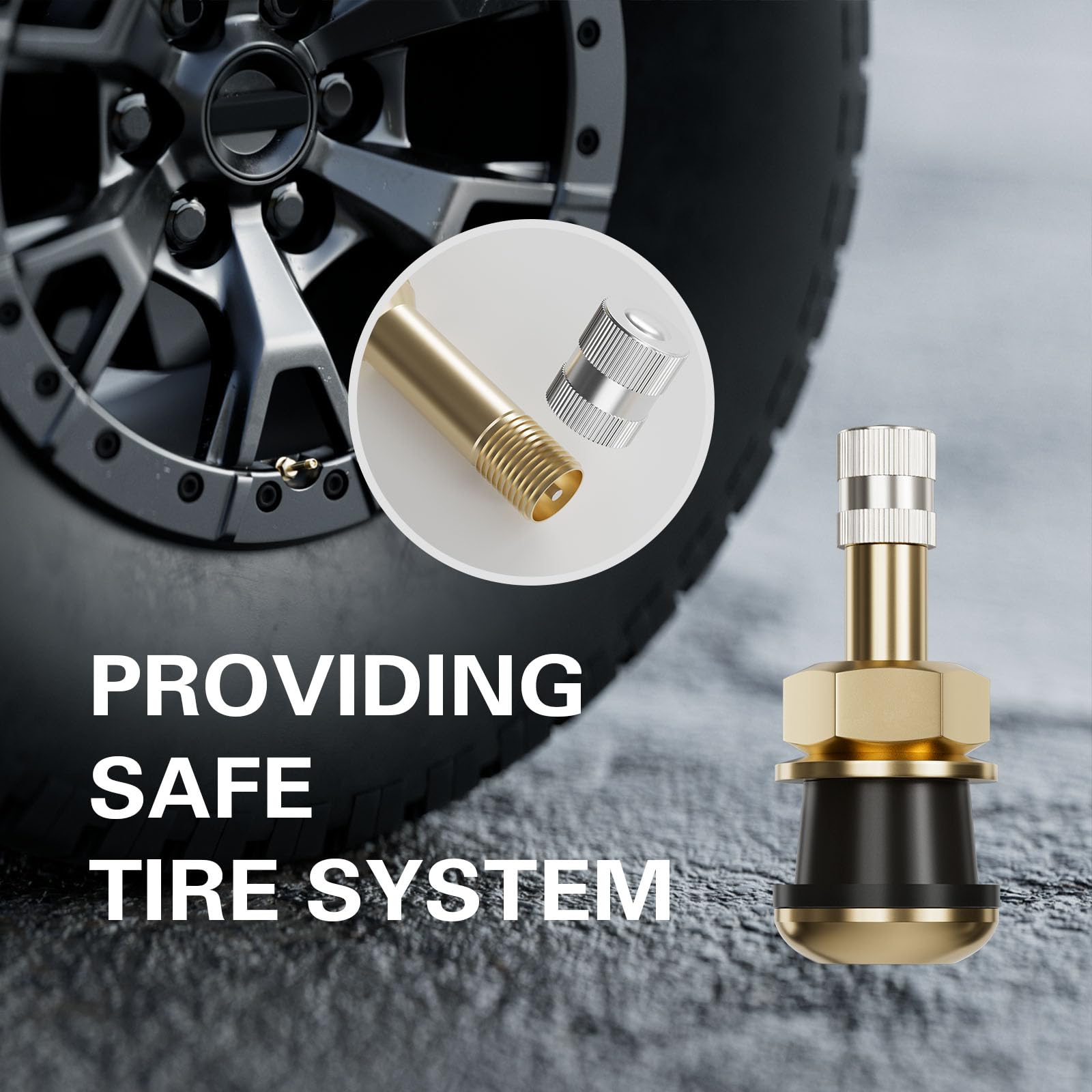 CKAuto Brass Commercial Valve Stems for Rim Φ.625"