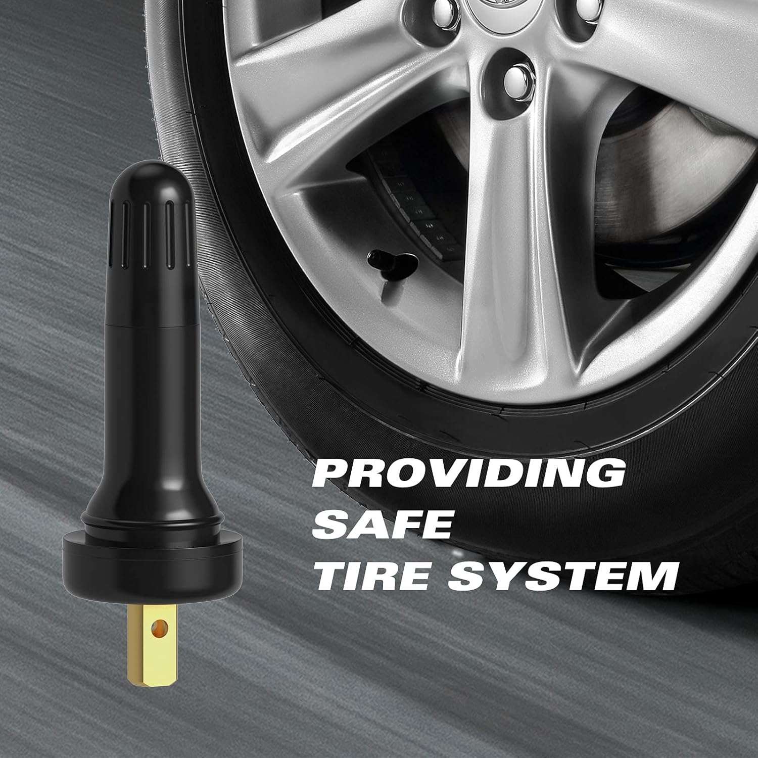 CKAuto TPMS 20008 Rubber Snap-in Tire Valve Stem (50 pcs/Bag)