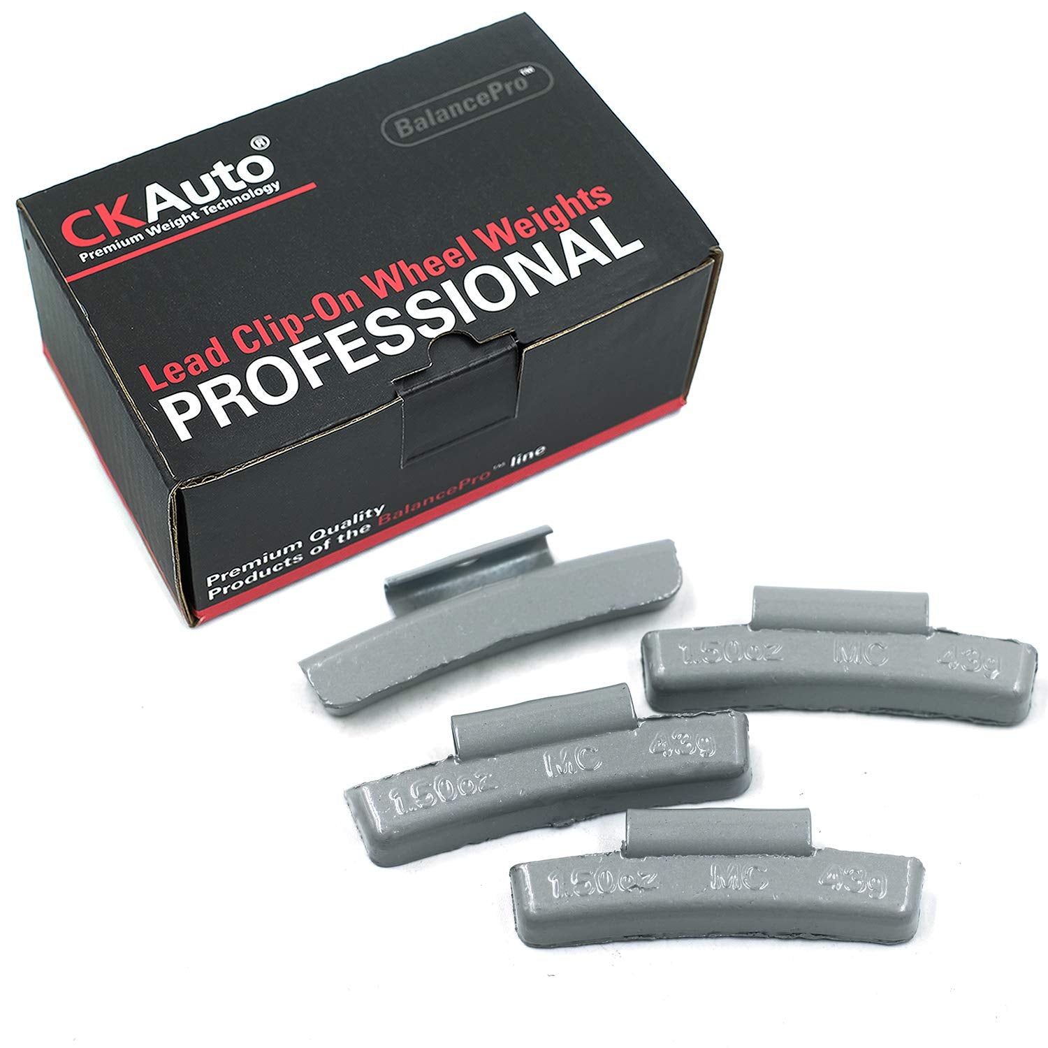 CKAuto MC-Series Coated Lead Clip on Wheel Weight Assortments