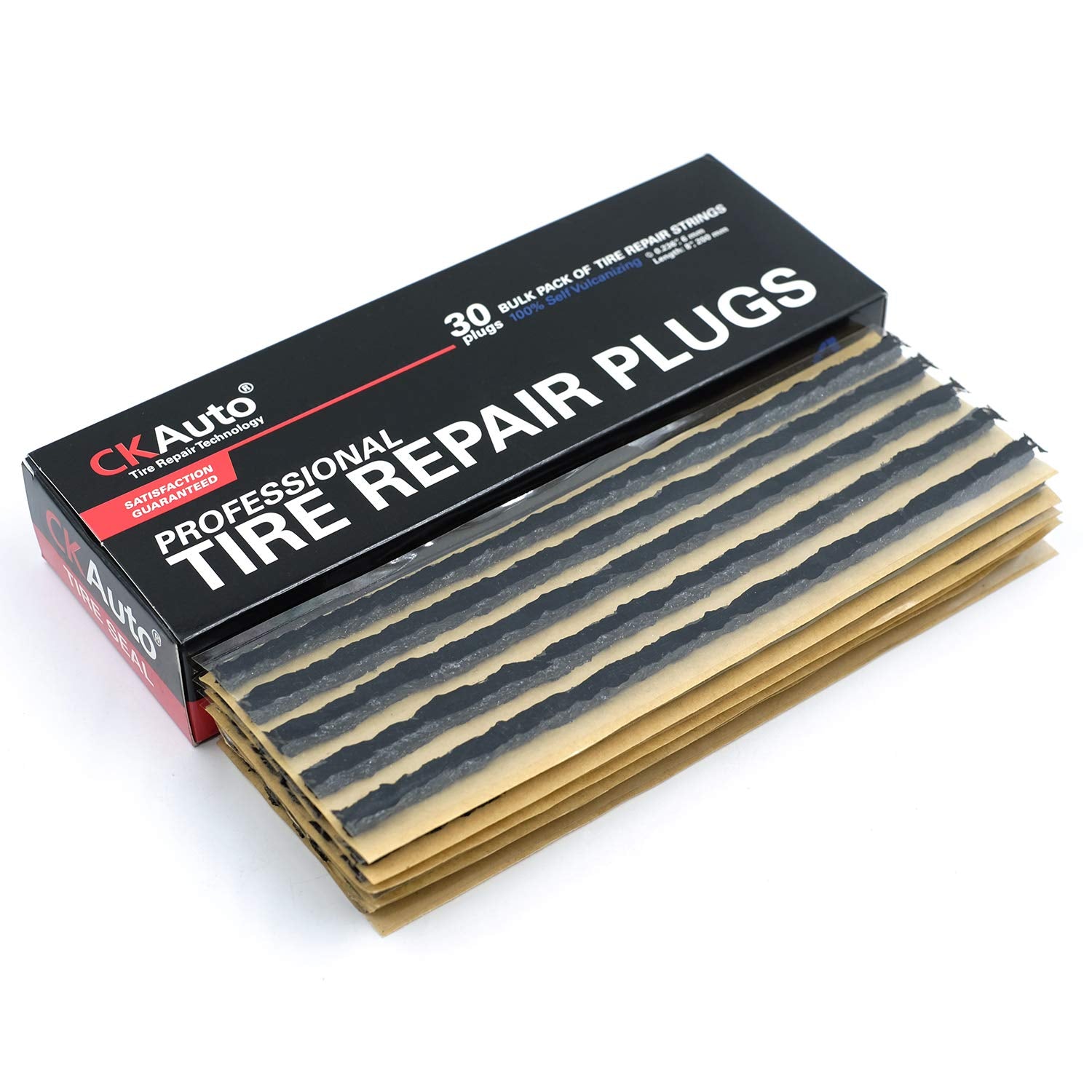 CKAuto Tire Repair Strings, Automotive Tool Tire Repair Plugs for Tubeless Off-Road Tires Car, Bike, ATV, UTV, Wheelbarrow, Mower