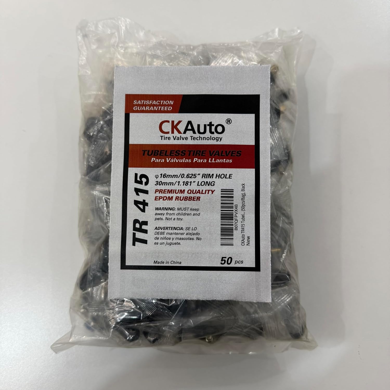 CKAuto TR545D 60 Degree Bend Clamp-in Valve Stems (10 Pack)