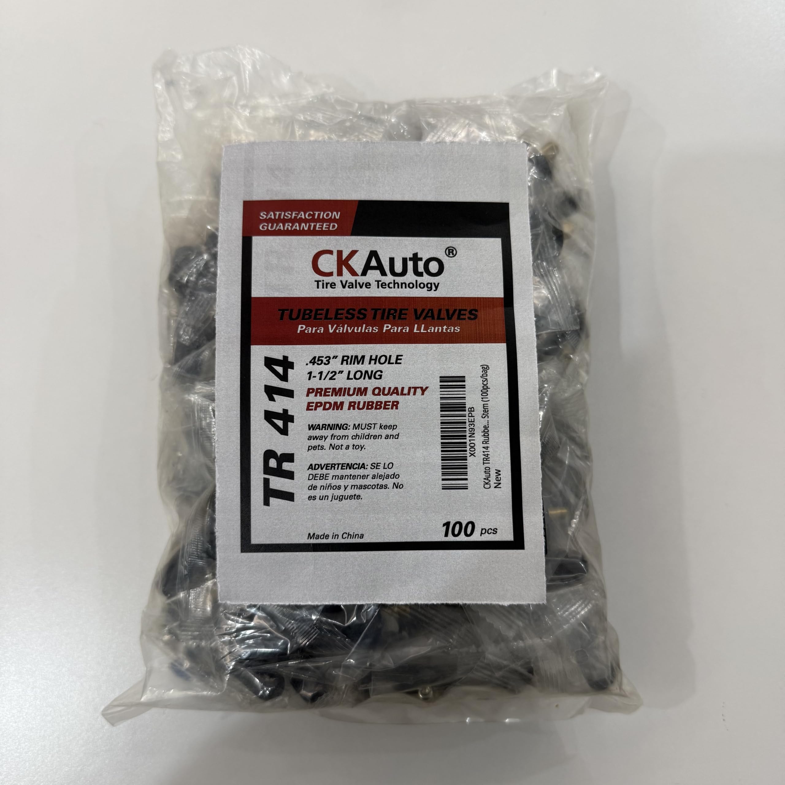 CKAuto TR600HP High Pressure Brass Rubber Snap-in Tire Valve Stem (50pcs/Bag)